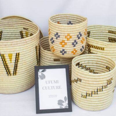 Palm leaves laundry baskets