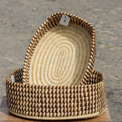 2-Piece Brown Storage Set