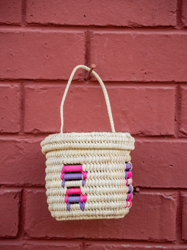 Artisan Woven Mini-Basket Handbag (Small Size)