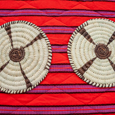 Dark Brown Coiled Fiber Table Mat