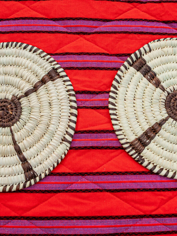 Dark Brown Coiled Fiber Table Mat