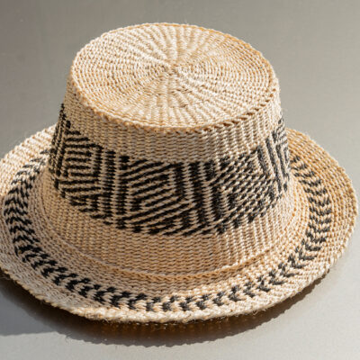 Geometric Woven Sun Hat
