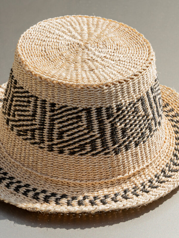 Geometric Woven Sun Hat