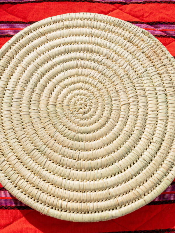 Natural Coiled Fiber Table Mat (24 inches)