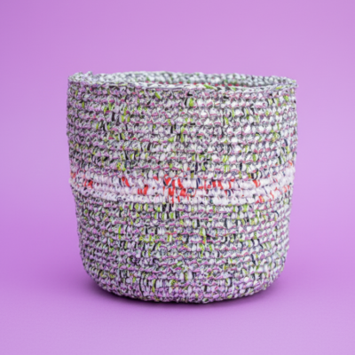 Upcycled Single-Stripe Table Planter